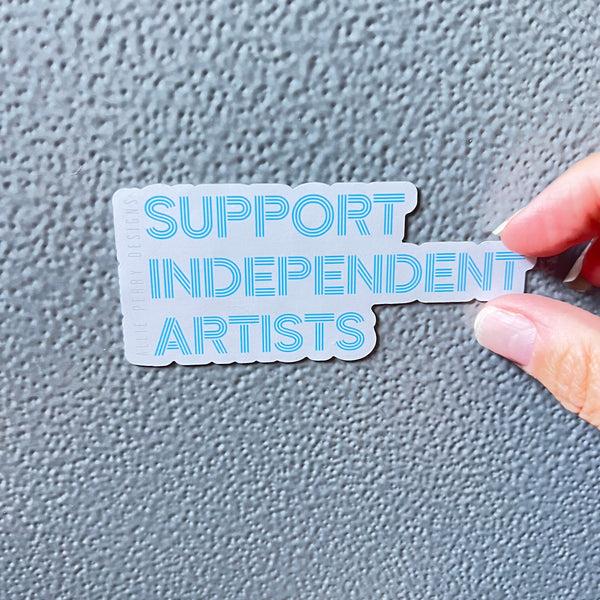 Support Independent Artists  Magnet (Aqua)