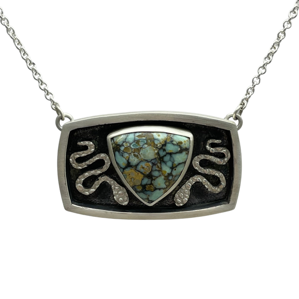 Seven Dwarfs Turquoise with Snakes in Sterling Silver