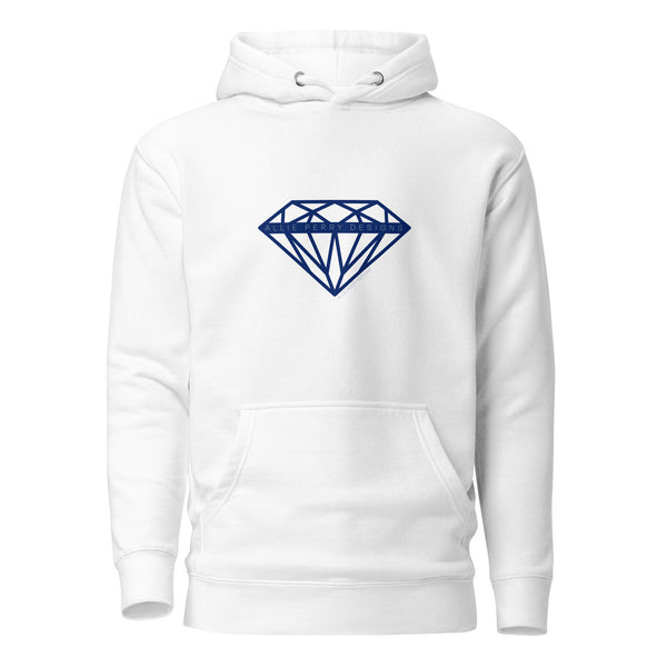 Allie Perry Designs Navy Diamond Unisex Hoodie