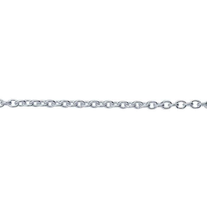 Sterling Silver 1.5mm Round Cable Chain 20"