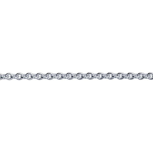 Sterling Silver 1.7mm Round Cable Chain 16"