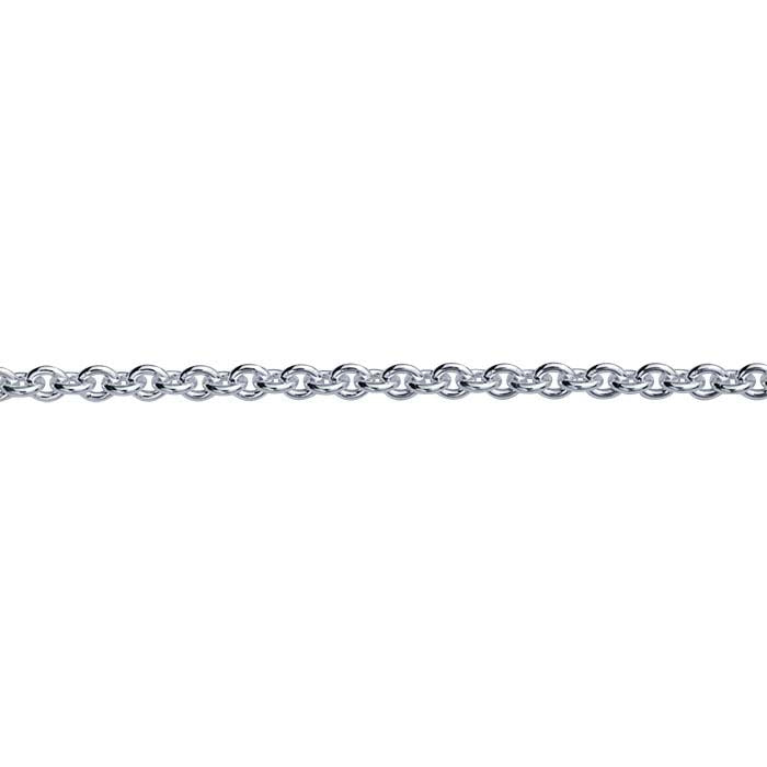 Sterling Silver 1.7mm Round Cable Chain 20"