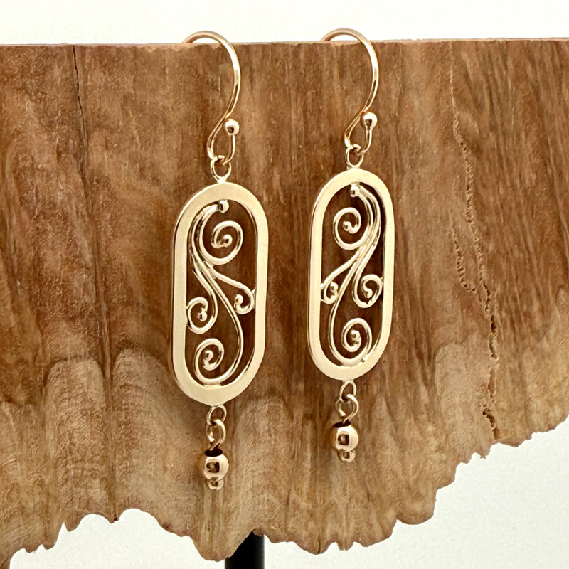Swirls Galore Drop Earrings