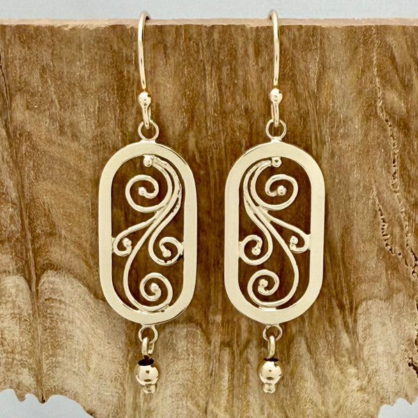 Swirls Galore Drop Earrings