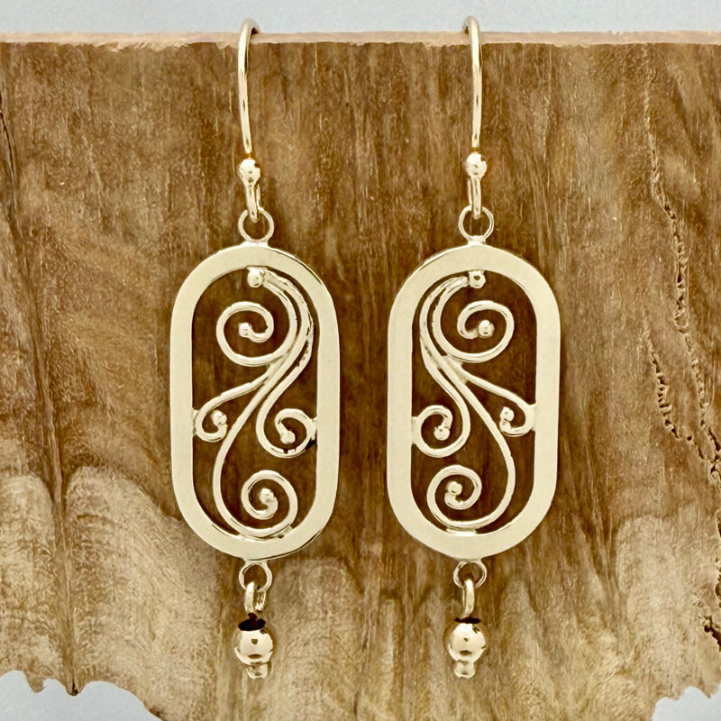 Swirls Galore Drop Earrings