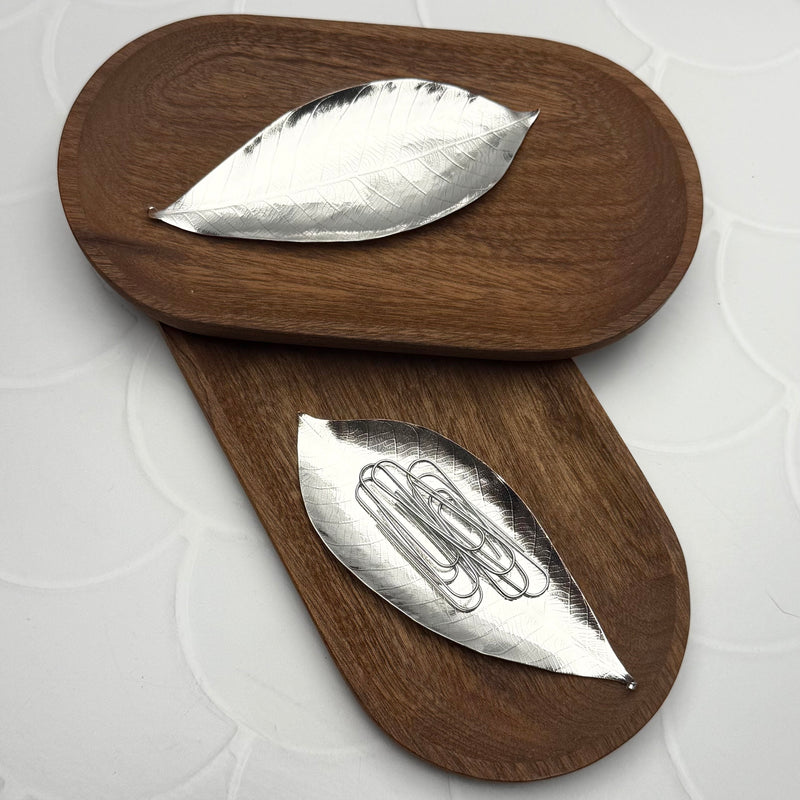 Silver Leaf Trinket Tray