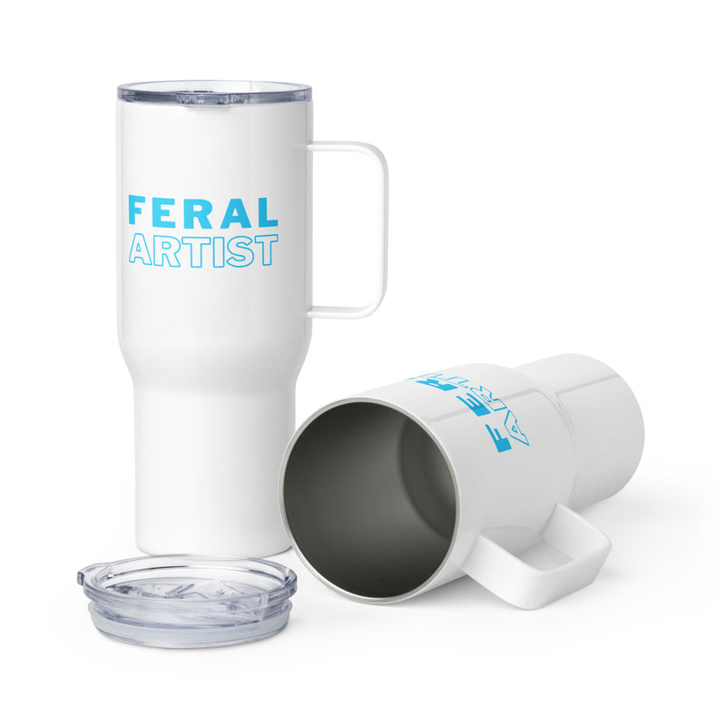 Feral Artist Travel mug with a handle