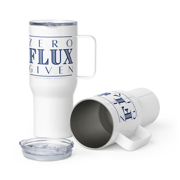 Zero Flux Given Travel mug with a handle