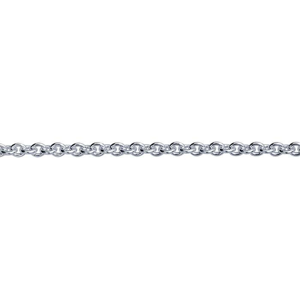 Sterling Silver 1.7mm Round Cable Chain 18"