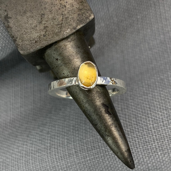 6 Square Stacker with Citrine