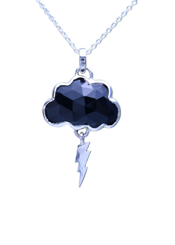 Onyx Storm Cloud in Sterling Silver