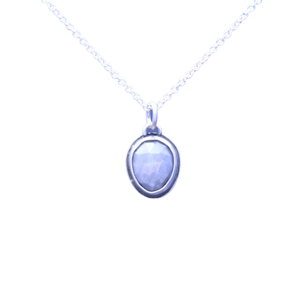 Skullie Silver Sapphire Pendant