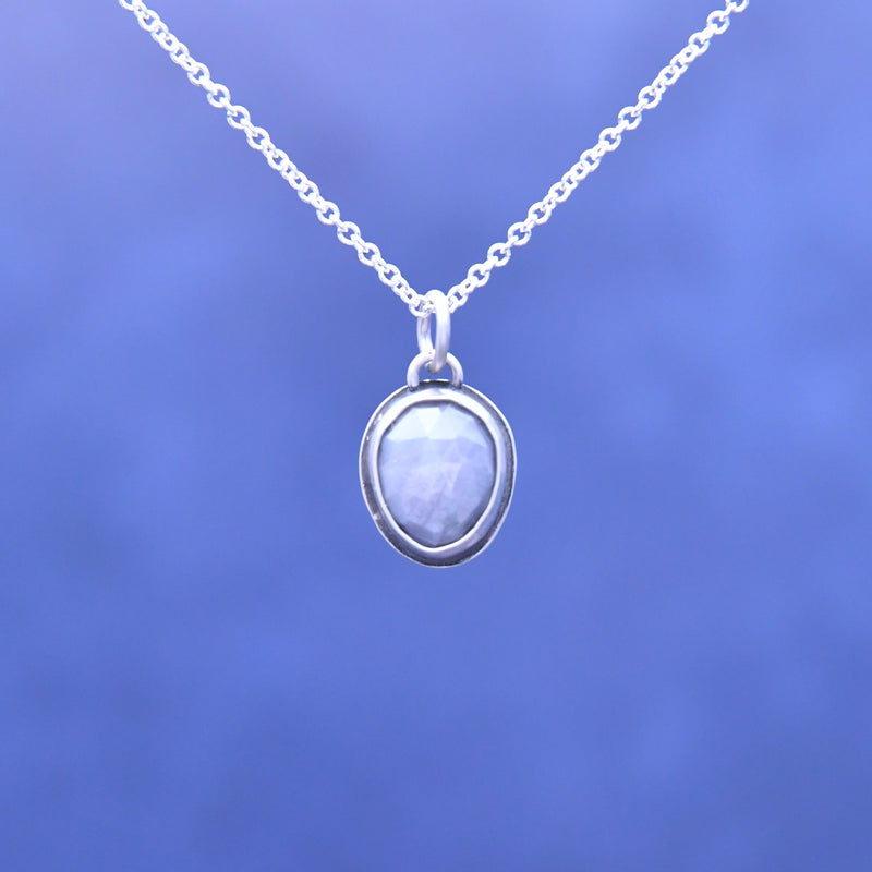 Skullie Silver Sapphire Pendant