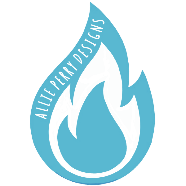 Flame Sticker (Aqua)