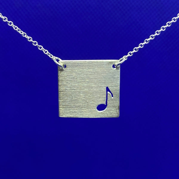 Square Necklace Series - Musical Note
