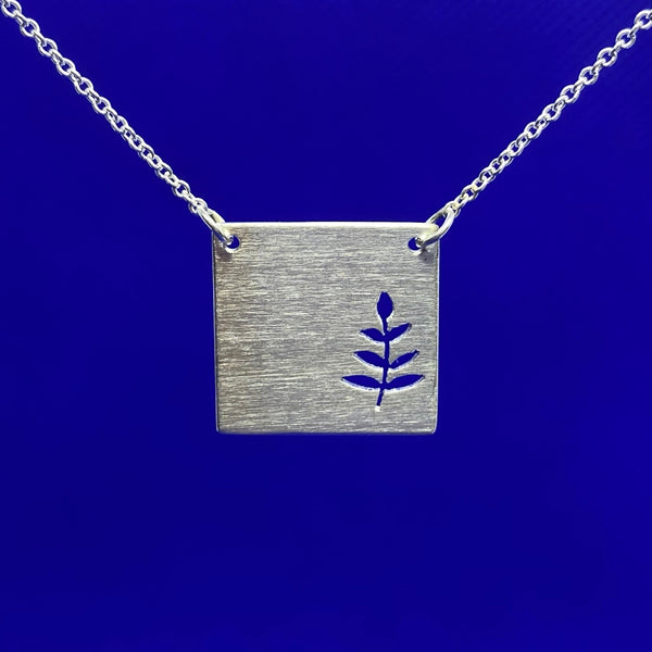 Square Necklace Series - Fern