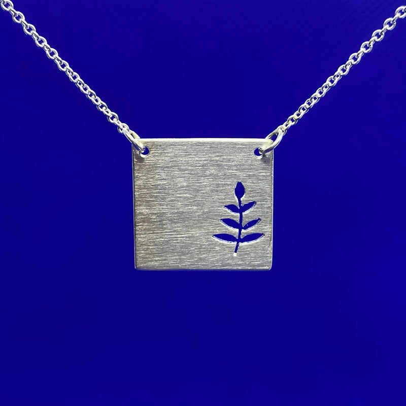 Square Necklace Series - Fern