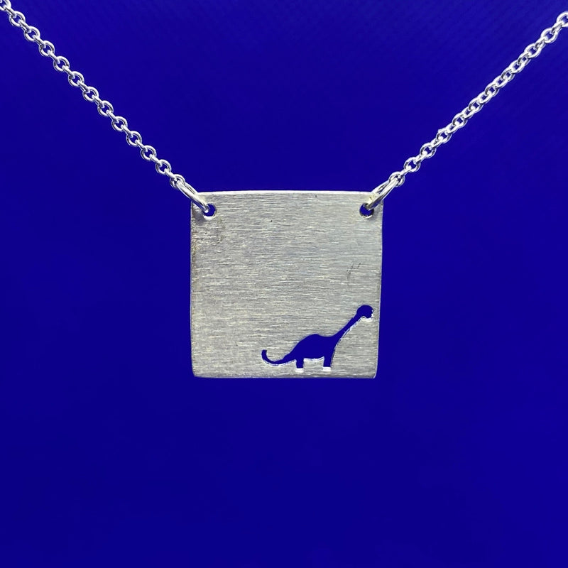 Square Necklace Series - Dinosaur