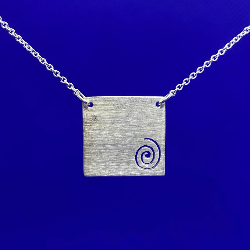 Square Necklace Series - Spiral