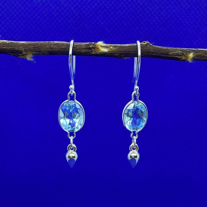 Blue Topaz Drop earrings