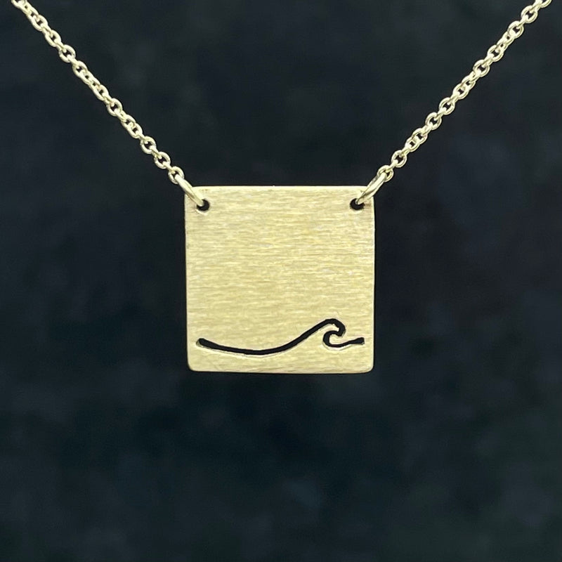 Square Necklace Series - Wave