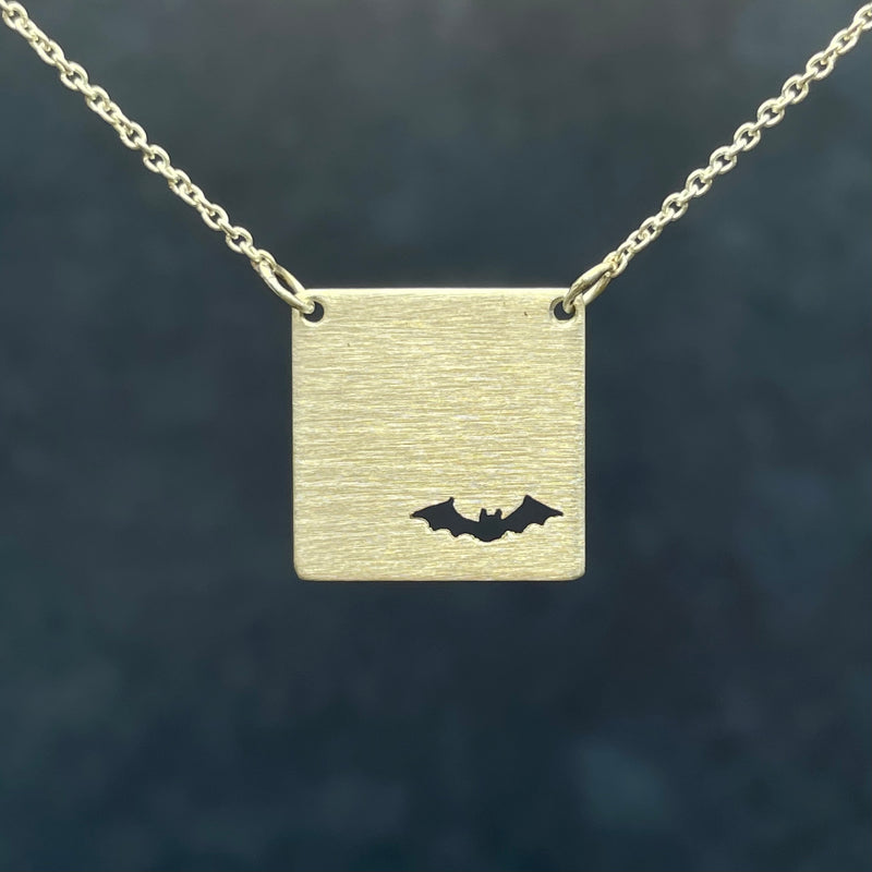 Square Necklace Series - Bat