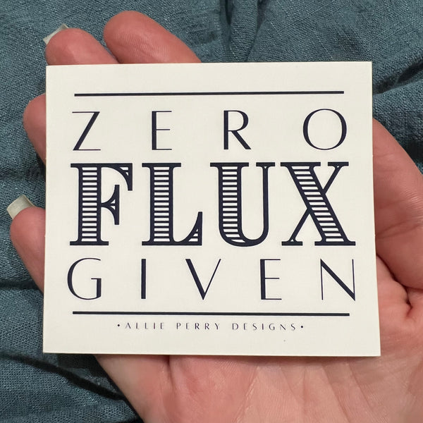 Zero Flux Given Sticker (Navy)