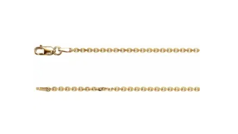1.75 mm Solid Diamond-Cut Cable Chain