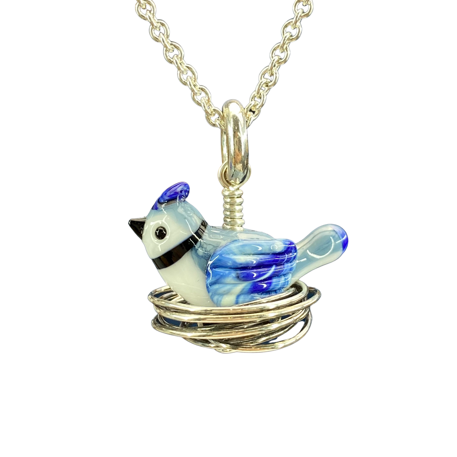 Blue Jay Pendant – Allie Perry Designs