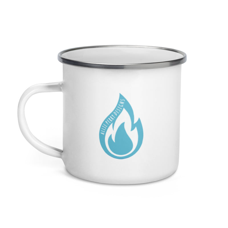 Flame Enamel Mug (Aqua)