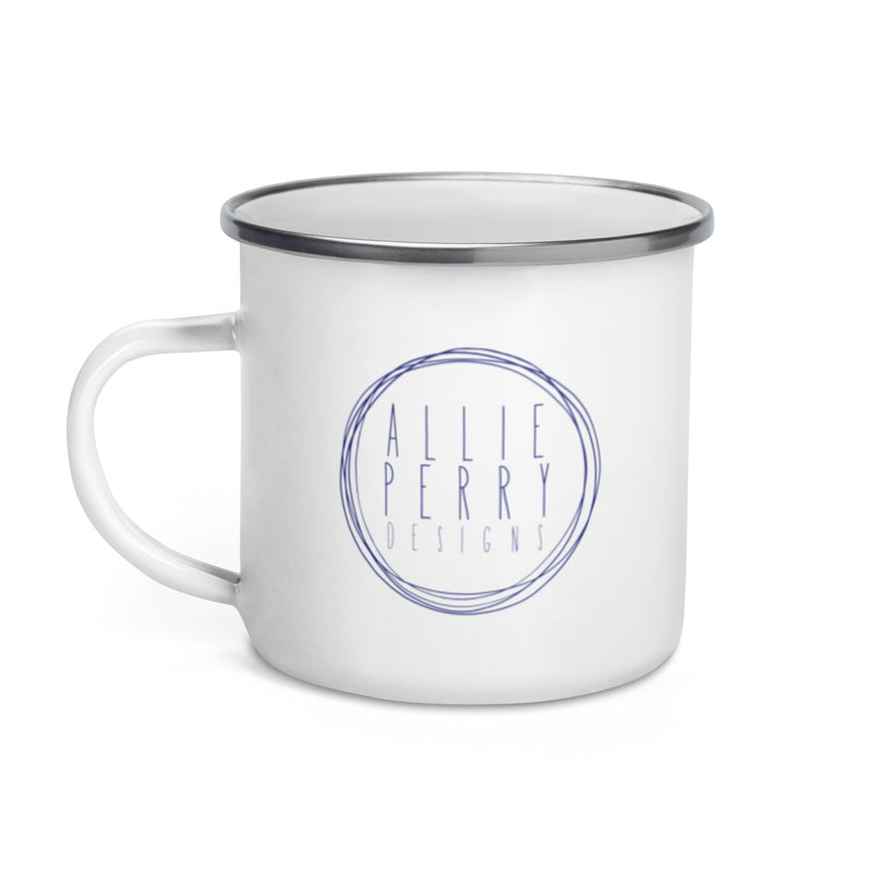 Allie Perry Designs Logo Enamel Mug