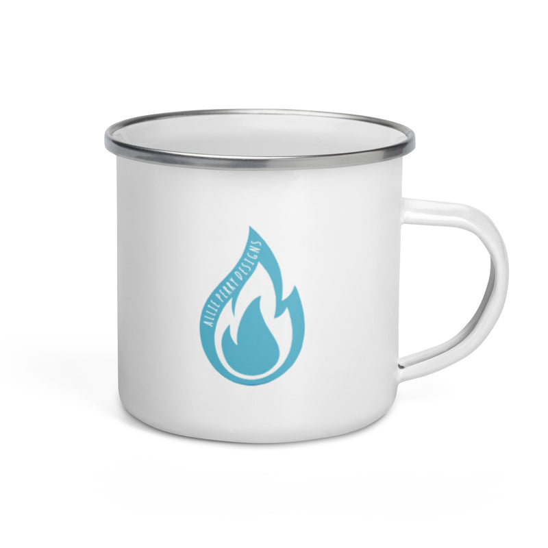 Flame Enamel Mug (Aqua)