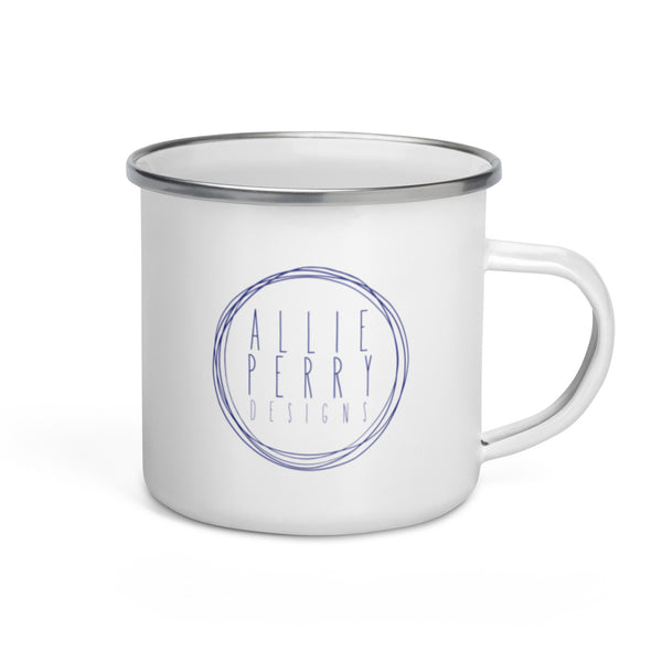 Allie Perry Designs Logo Enamel Mug