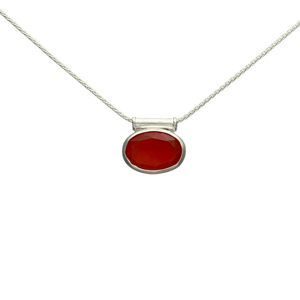 Mexican Fire Opal in Sterling Silver