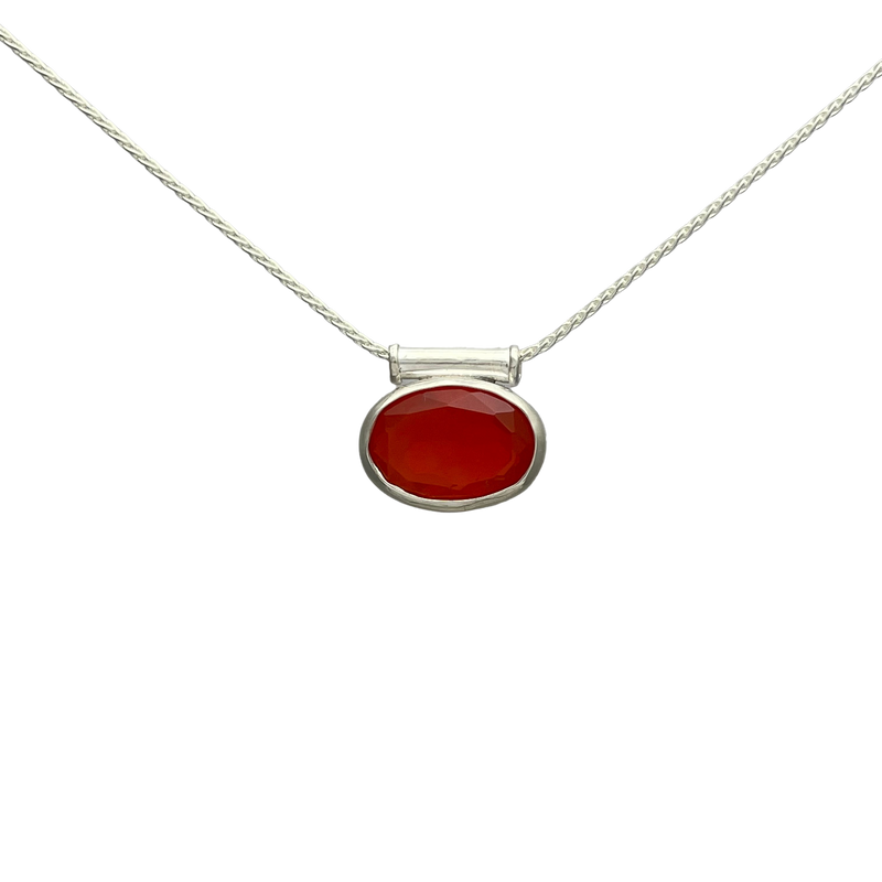 Mexican Fire Opal in Sterling Silver