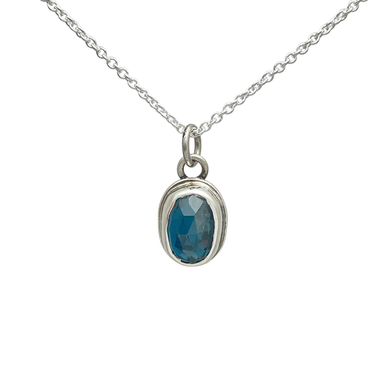 Love = Love London Blue Topaz in Sterling Silver