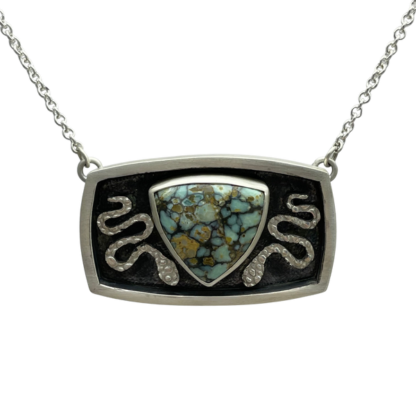 Seven Dwarfs Turquoise with Snakes in Sterling Silver Seven Dwarfs Turquoise with Snakes in Sterling Silver