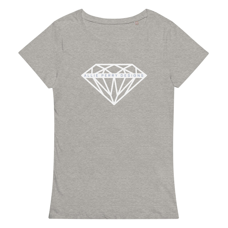 Allie Perry Designs White Diamond Women’s Basic Organic T-Shirt